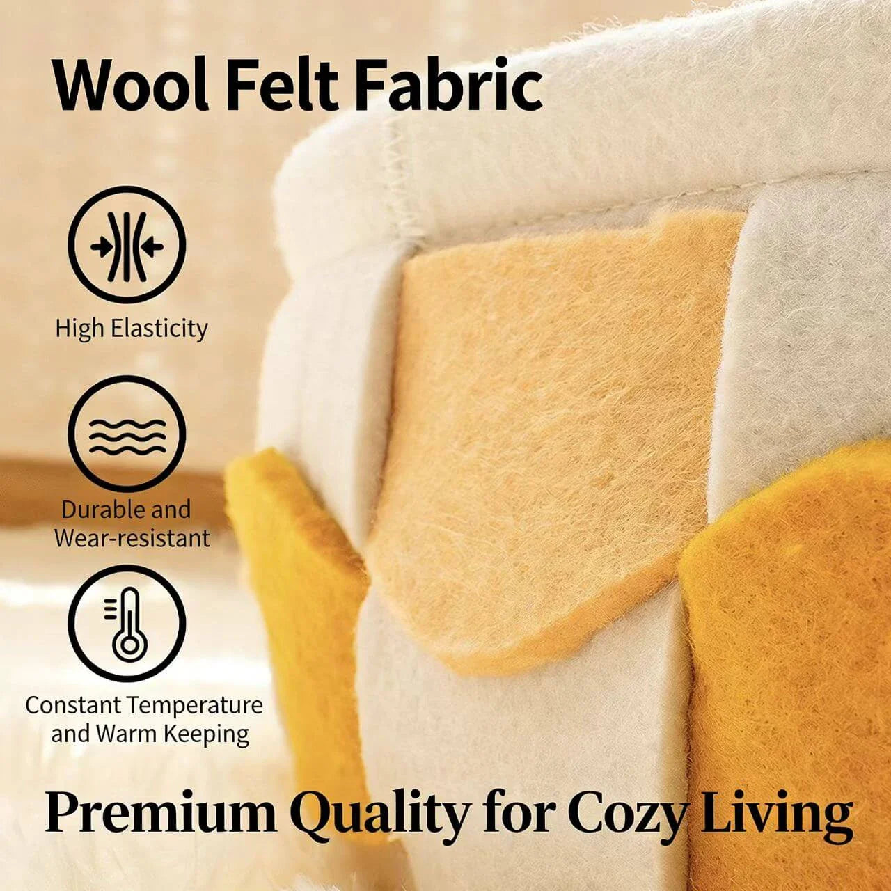 2-in-1 Cat Bed & Scratcher - Woven Checkered Design, Removable Mat