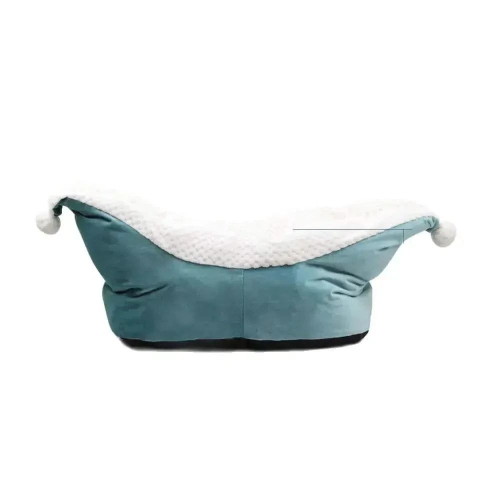 Cozy Deep Sleep Boat-Shape Pet Bed for Small Dogs and Cats