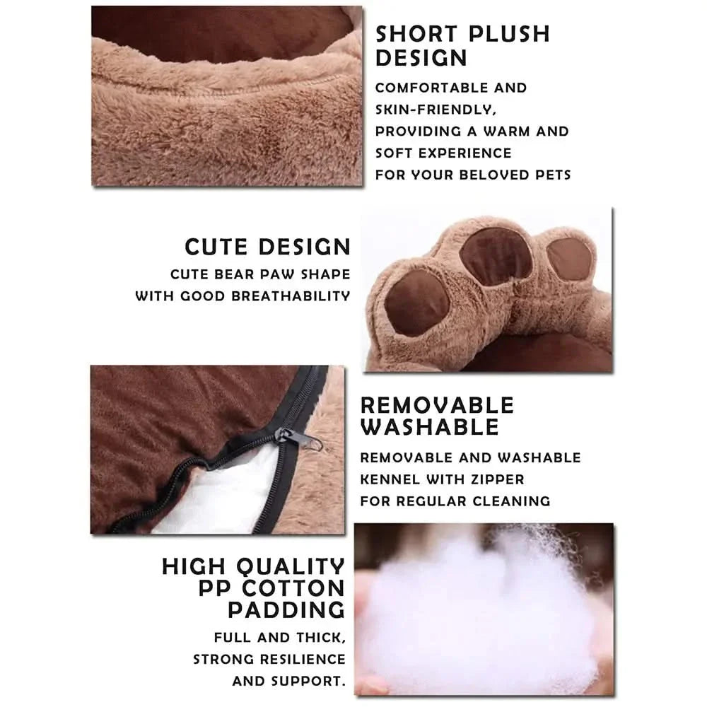 Super Soft Washable Pet Bed – All-Season Comfort for Dogs & Cats
