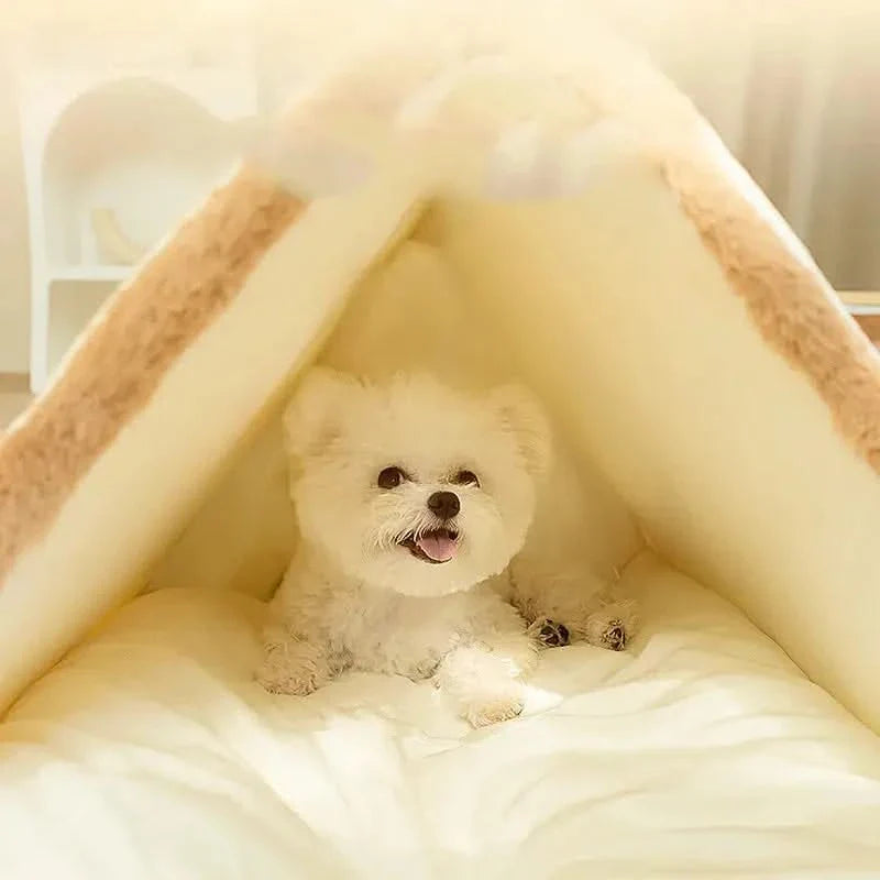 Plush Winter Warm Dog & Cat Bed - Cozy Non-Slip Pet Mat