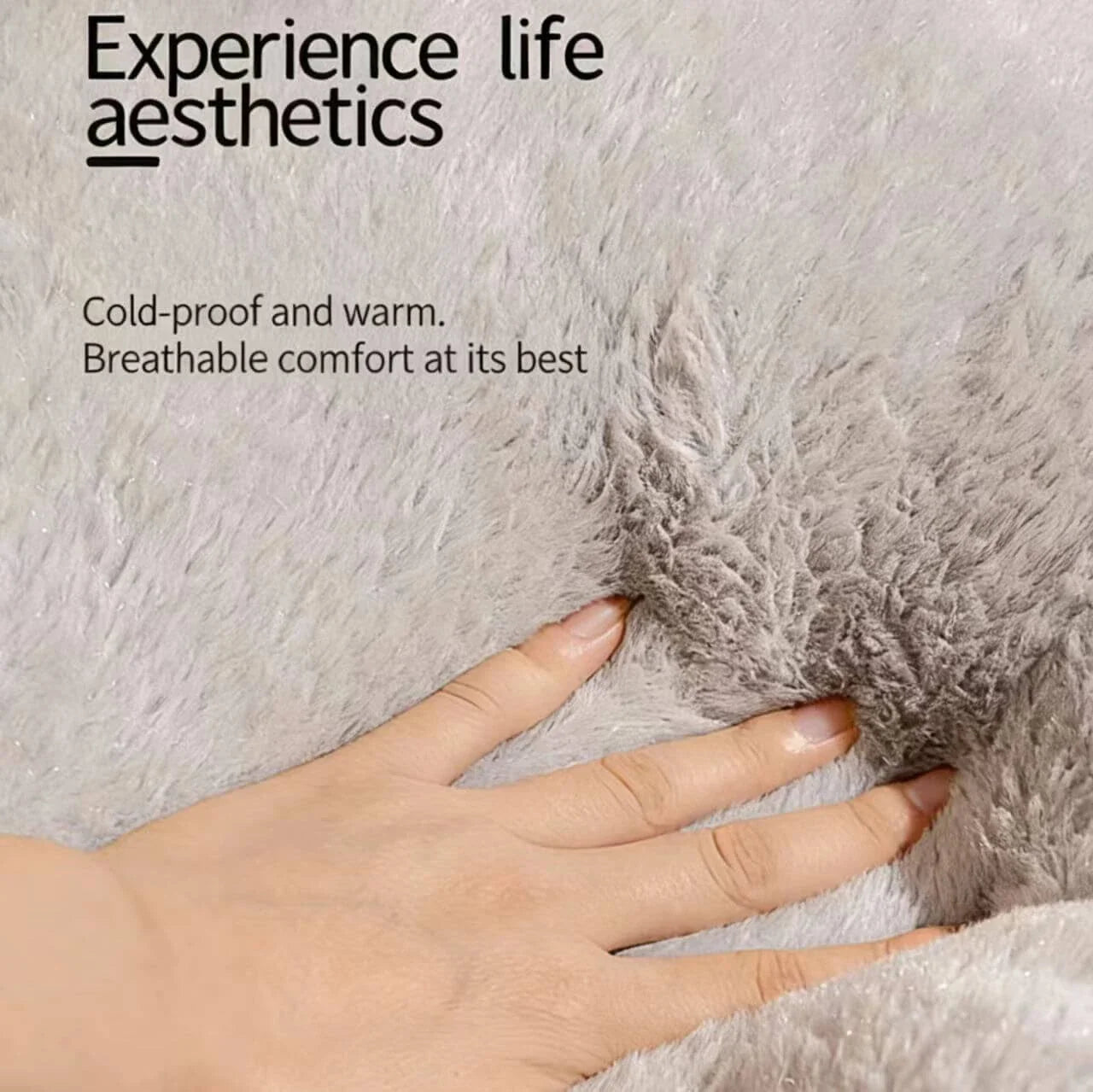 Plush Cat Cave Bed, Gray, Cat Face, Toy Ball, Non-Slip, Machine-Washable Cat Rest Spot