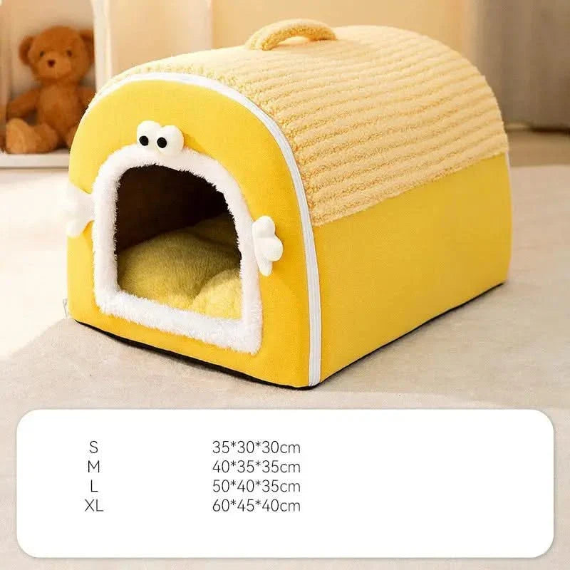 Cozy Fluffy Warm Plush Pet Bed for Dogs and Cats