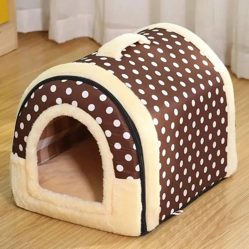 Warm Winter Dog Tent Bed - Detachable, Washable, Deep Sleep Comfort