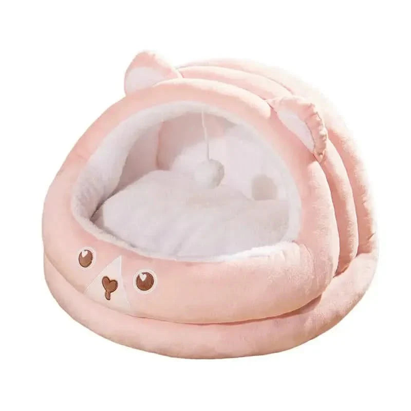 Cozy Slipper Pet Bed: Warm, Breathable, Foldable Dog & Cat House