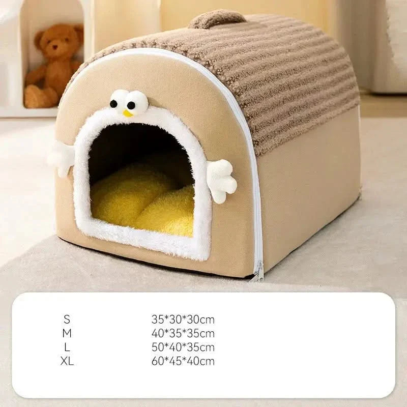 Cozy Fluffy Warm Plush Pet Bed for Dogs and Cats
