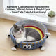 Cartoon Durable Cat Bed: Cotton Rope-Woven, Scratch-Resistant Rainbow Design for Cats